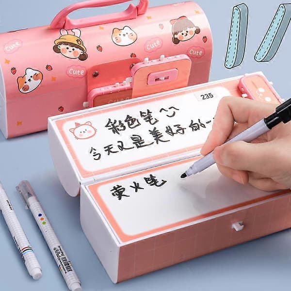 Pencil Case Kode Multifunktionel Vandtæt og Pletafvisende til Børnehave[D] Fantasy Starry Sky