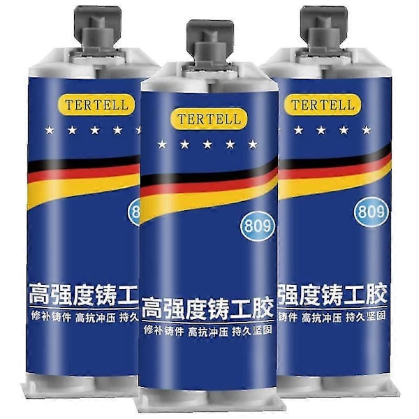 Ny metallim - Svejs metalreparationslim Lim Støbejern Høj styrke Reparationsklæbemiddel Varmebestandighed Kold svejsning Industriel reparation 85g Tw[D] 3pcs