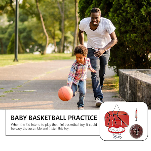 1 Set Hängande Basketbollskorg Set Med Mini Basketboll För Hem Kontor Sovrum