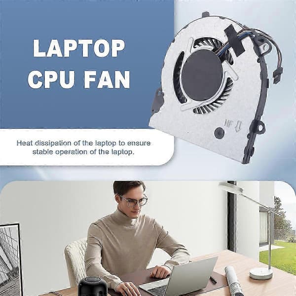 Til HP Pavilion 15-CS 15-CS000 15-CS0003CA 15-CS0025CL Laptop CPU-blæser til bærbar computer med diskret grafik L[D] Black
