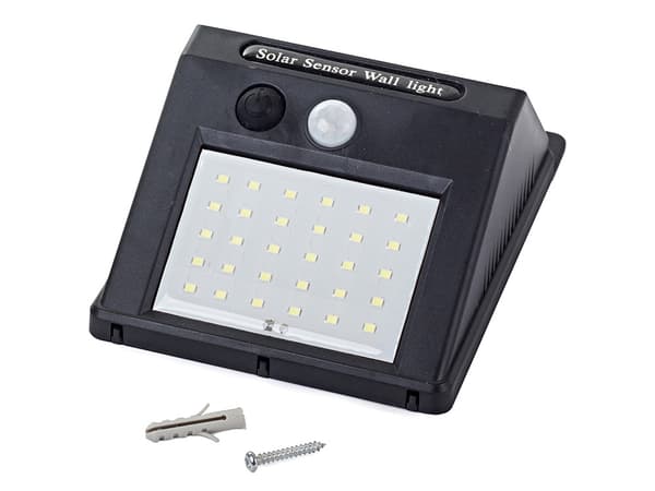 Utendørs bevegelsessensor solcelledrevet LED-lysstang 30 LED-er[D]