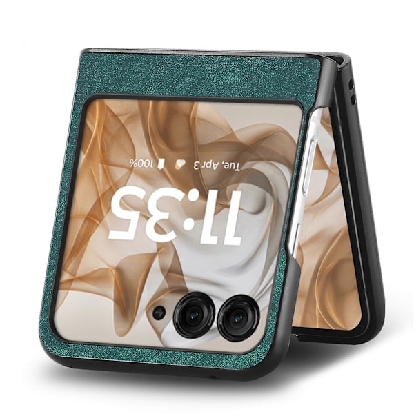 Lærveske for Motorola Razr 50 Green