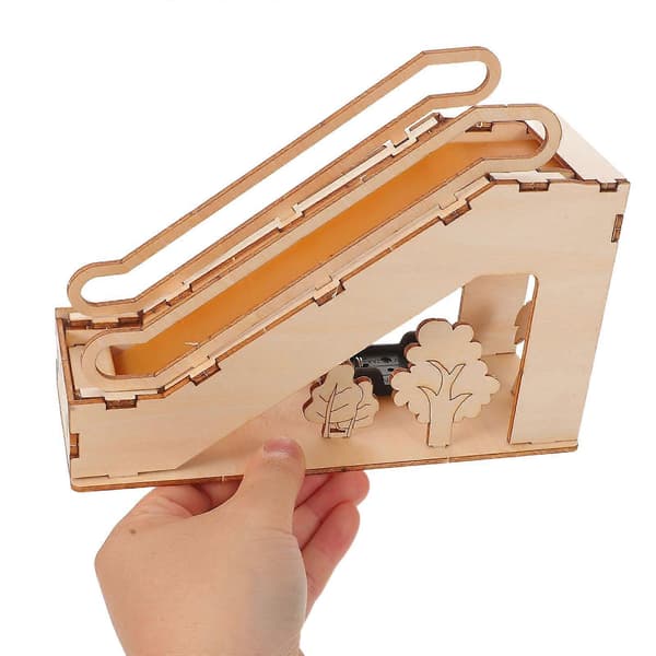 Teknisk uddannelseslegetøj Miniature Mekanisk Elevator Model Kit til Børn[D]