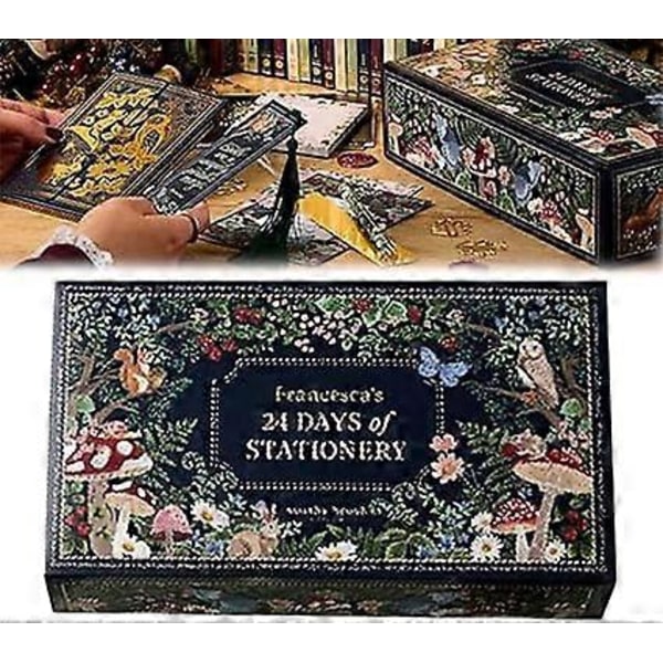 Pappersvarukalender 2024, Julkalender med Pappersvaror, 24 Dagar av Pappersvarukalender, Räkna Ner till Julkalender med