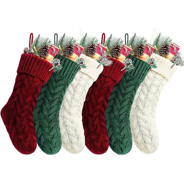 Jul, 46 cm Store Julestrømper Dekorasjon[D]