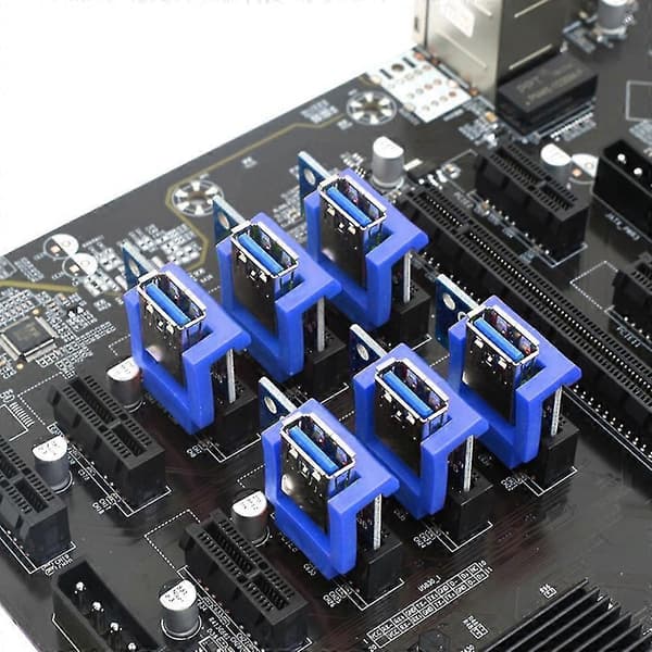 20 stk. PCI-e Riser Kort Holder Til BTC Riser Til Grafikkort, Sort[D]