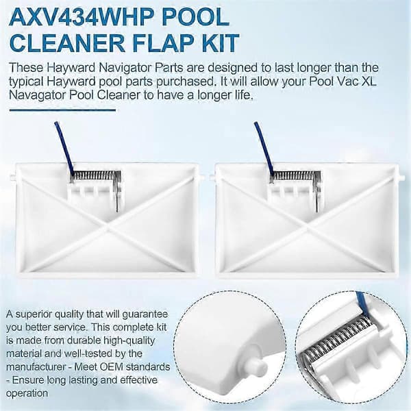 AXV434WHP Poolrenser Klapsæt til Hayward Navigator Navigator Plus[D]