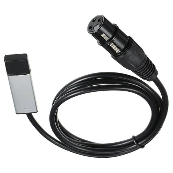 USB till Gränssnittsadapterkabel för Scen Disco Moving Light Dator PC DMX512 Controller Signal Conversio[D] Black