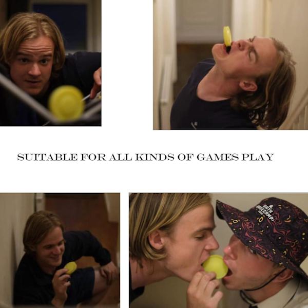 Uppgraderad version av sportflygande diskar i silikon, Mini Zip Chip Pocket Spin Catching Game, kreativ handdriven för vuxna och barn (gul)
