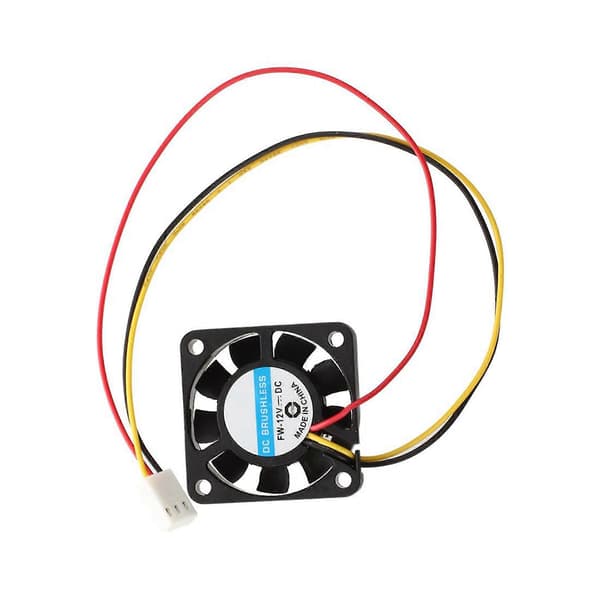 4 stk. 3-benet 40 mm firkantet PC Computer Køleventilator DC 12V Sort[D] black