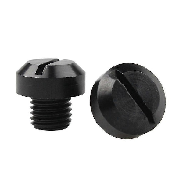 2 stk M8 Motorsykkel Bakspeil Hull Plugger Skruer Aluminium Tilbehør Black Orthodontics