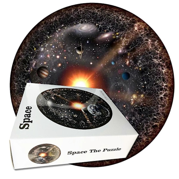 Rymdpussel Universum Pussel Runt Pussel Serie Vuxenpussel 1000 bitar [D]