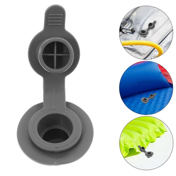 Oppustelig pumpeadapter luftventil til oppustelige både grå PVC[WSY]