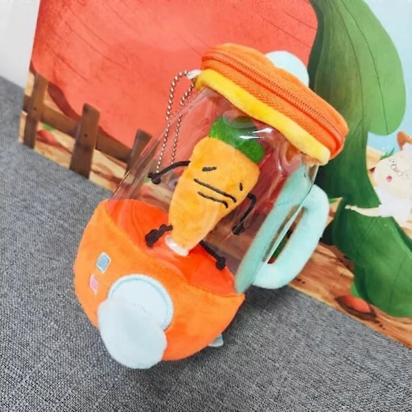 Morsom snor-roterende plusj-leketøy, 6 tommer gulrotblender plusj Carrot doll