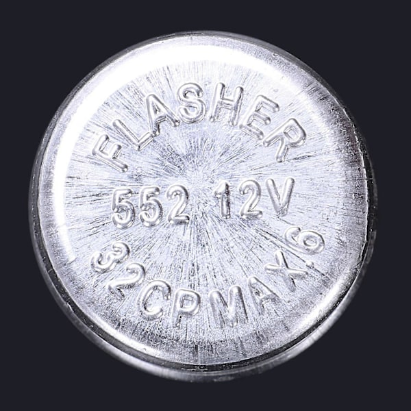 Klassisk Bil Blinklys Reléindikatorer 12V Lys Svingsignal 2 Pins silver