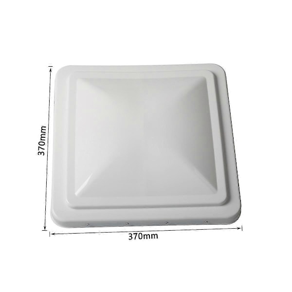 14 tommers RV takventildeksel - erstatningsventildeksel for campingvogn, bobil - White
