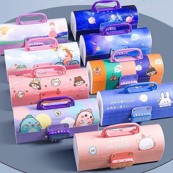 Pencil Case Kode Multifunktionel Vandtæt og Pletafvisende til Børnehave[D] Fantasy Starry Sky