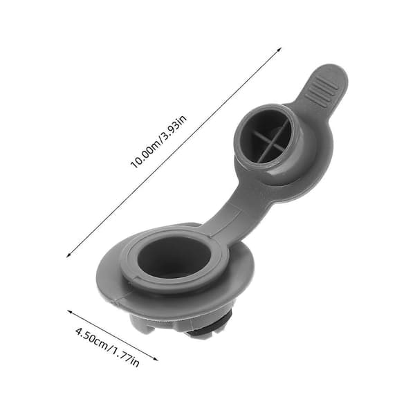 Oppustelig Pumpe Adapter Luftventil for Pålidelig Forsegling Grå PVC[WSY]