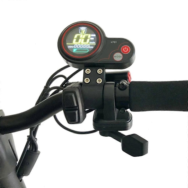 LT01 Display Meter 36V-60V 6PIN til 8/10 Wolf Warrior X Wolf Warrior11 El-Scooter Black