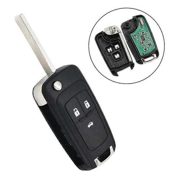 Id46 Chip 3 Knapper 434mhz Fjernbetjening Nøgle til Chevrolet Cruze Aveo Orlando