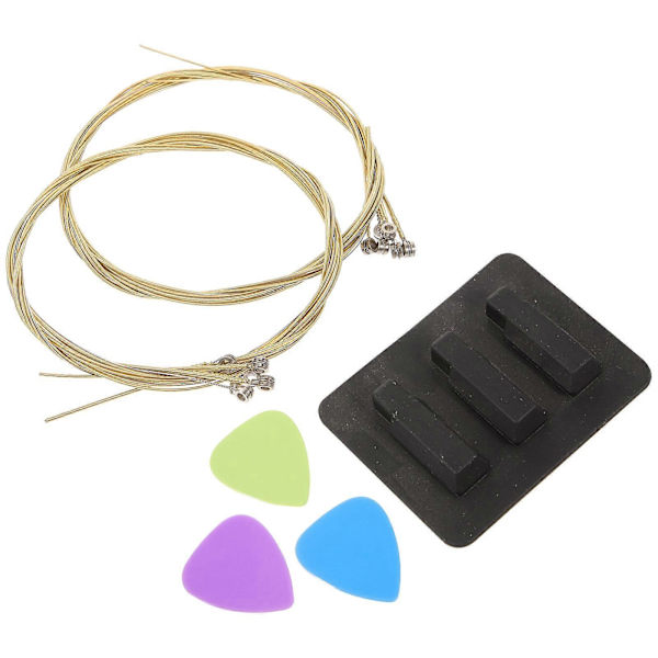 Gitarrtillbehör Gitarrtillbehör Nybörjare Underhåll Instrumentprestanda 1Set[D] Golden 7.8x5.8cm
