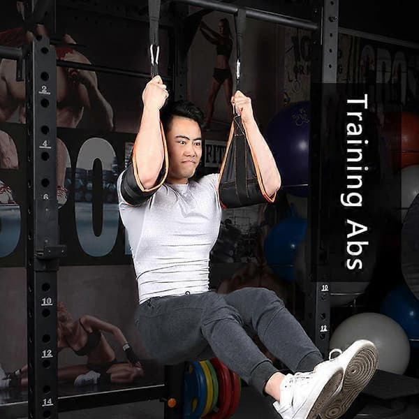 Fitness Maghängande Bälte för Mage Träningsremmar Stöd Pull-Up Sling[D] blue