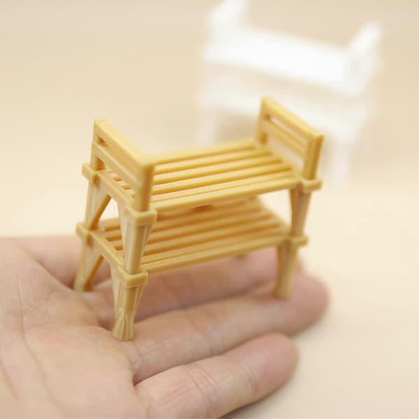 Mini Skohylde Organisation Til Model Scene Hylde Plast Kompakt Display Løsning[D] White