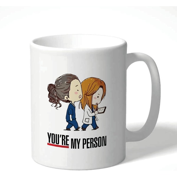 Grey's Anatomy You're My Person - Söt Kaffe Te TV Novelty Mugg Cup - Keramik [kk]