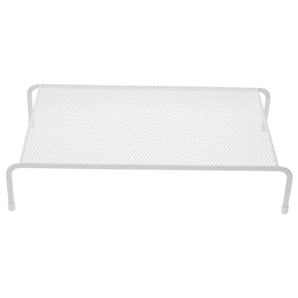 Bildskärmsställ Datorförvaringsställ i järn Skrivbordsmonitor Riser Lyftställ[D] White 34X20CM