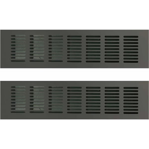 Sjqka – Rektangulær ventilationsrist 80 × 300 mm – Aluminium til trange rum – Optimal ventilation til køkkener, badeværelser og kontorer (D)