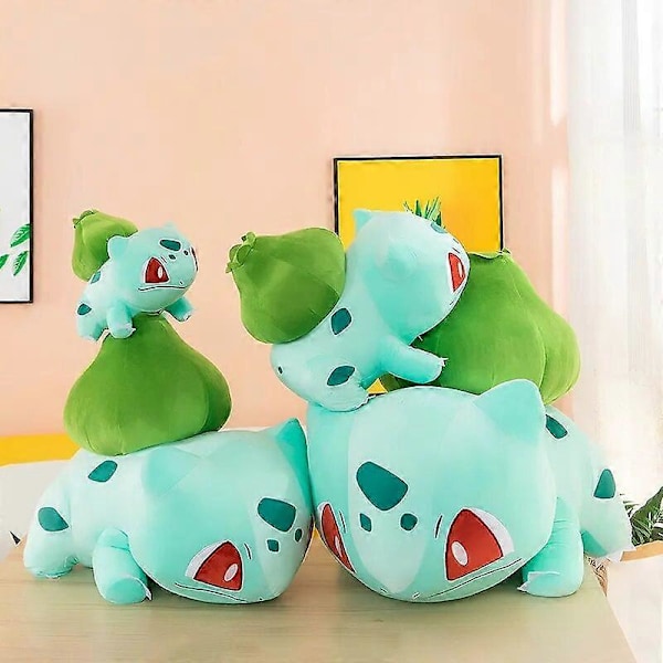 Stor Størrelse 30cm 45cm 60cm TAKARA TOMY Bulbasaur Plys Legetøj Blødt Fyldt Dyr Legetøjsdukke Fødselsdagsgaver til Børn