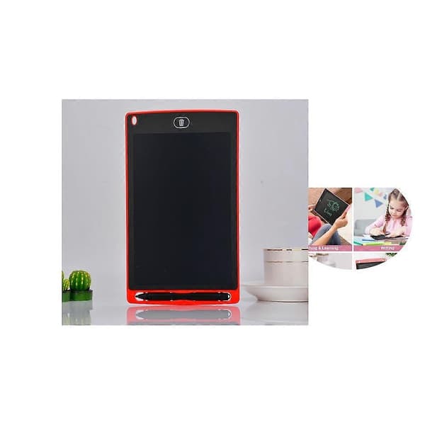 8.5\" LCD Optinen Kirjoitustaulu LCD Käsikirjoitustaulu Lasten Piirustustaulu (Piirtely) Punainen[D]