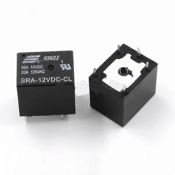 Sra-05Vdc-Cl/ Sra-12Vdc-Cl Pcb Sort Bilkraftrelé[D]