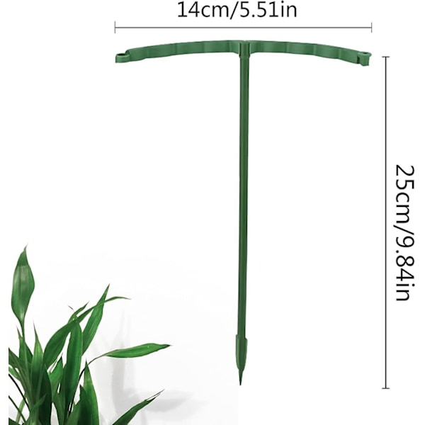 12 Pakk Plastbuer Plante Støtter, Plante Støtte Staker, Halvsirkel Plante Støtter, Hage Plante Støtte