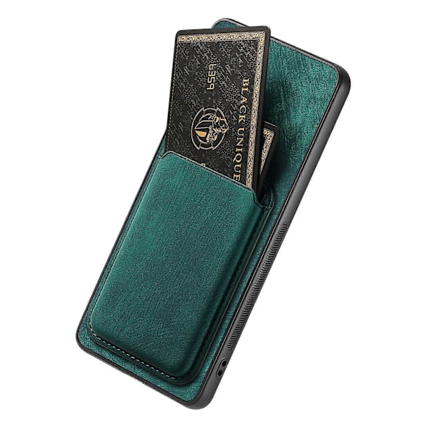 Læder Kort Taske Telefon Cover Til Xiaomi 15[D] Green