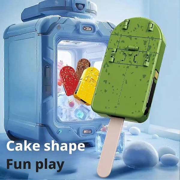 2-i-1 Iskrems Deformasjonsrobot for Image Jar Mecha Creative Warrior Modell[D] Chocolate
