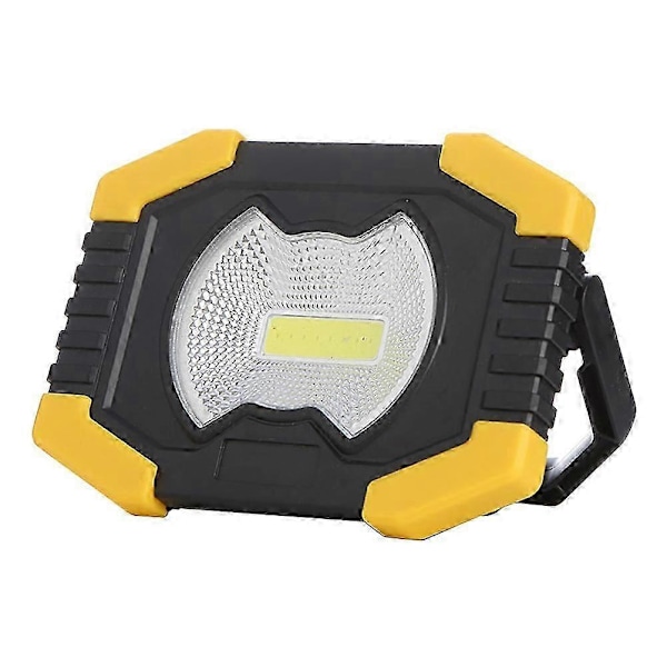 Oppladbar campinglykt, teltlys, arbeidslys, bærbar nattlampe [D] Yellow 13.5x10x8.5cm