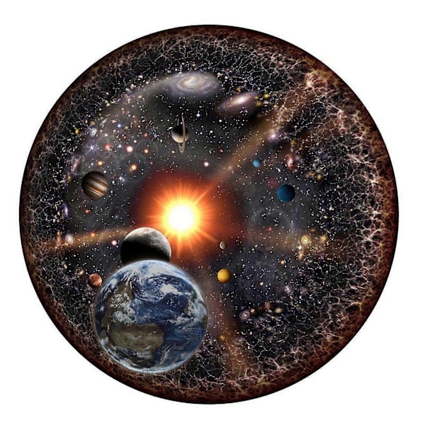 Rymdpussel Universum Pussel Runt Pussel Serie Vuxenpussel 1000 bitar [D]