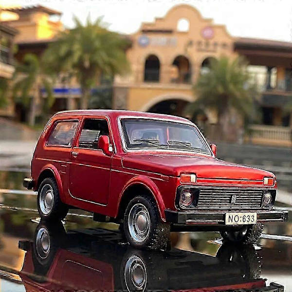 1:32 LADA NIVA Klassisk Bil Leksaksbil i Metall Diecast & Leksaksfordon Hög Simulationssamling Leksakspresent för Barn