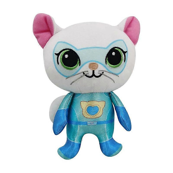 Super Kitty Team Crystal Super Mjuk Plysch Leksak Doll Blå Kattunge Grön Kattunge Gul Kattunge Doll Barnleksak Semesterpresent