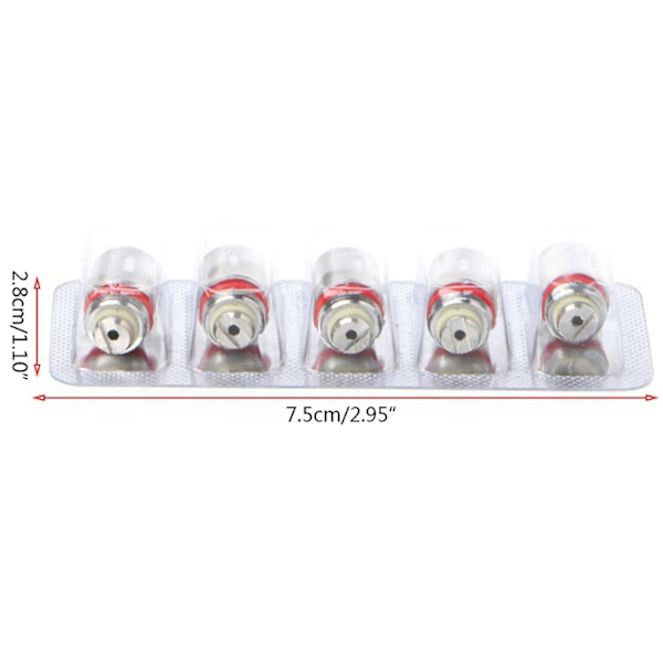 5 stk. udskiftningscoil til Jfog Q16 Q14 S14 G14 1.6ohm Coil[D]