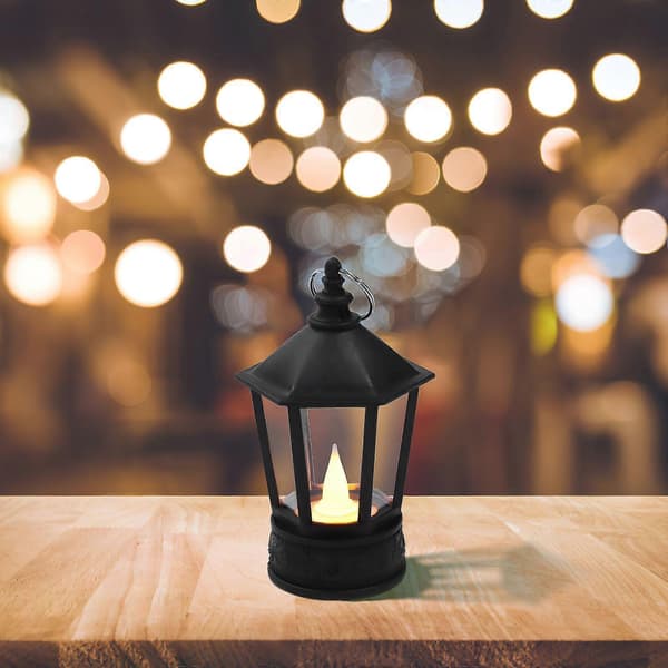 Utendørs Lantern LED Lys Lantern Skrivebordslampe Dekor Utendørs Terrasse Dekor [D]