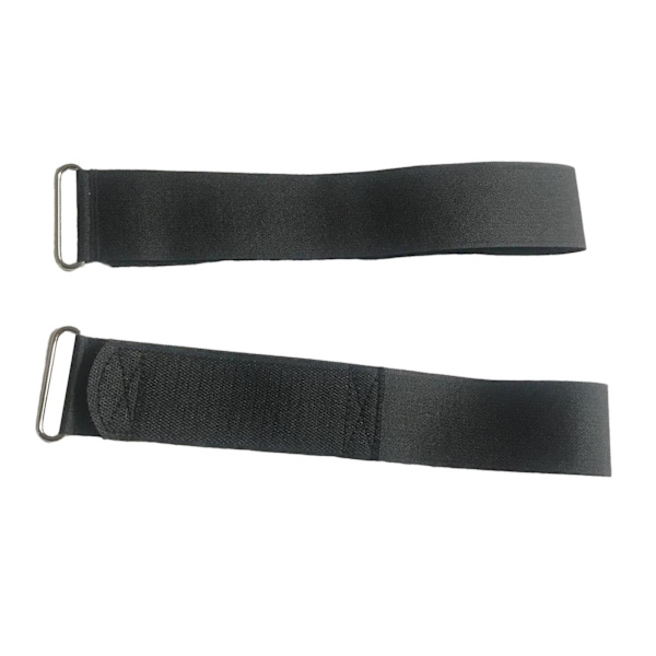 2x Kuntopyörän poljinhihnat Soutulaitteen poljinhihnat Universaalit säädettävät jalkaharjoitteluun kuntoilulaitteiden lisävarusteille[D] Black 48cm
