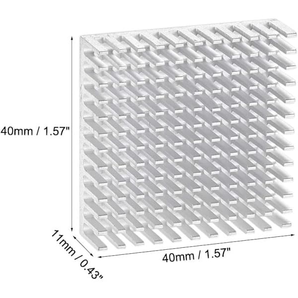 Sølv Steppermotor Kjølevifte 40x40x11mm 4-Pakning for 3D-printer [D]