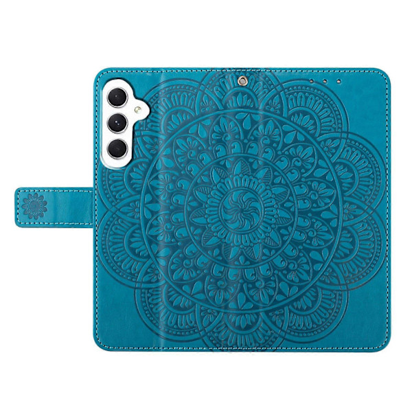 Til Samsung Galaxy A55 5G Etui Mandala Blomster Læder Flip Wallet Cover Multicolor Style C