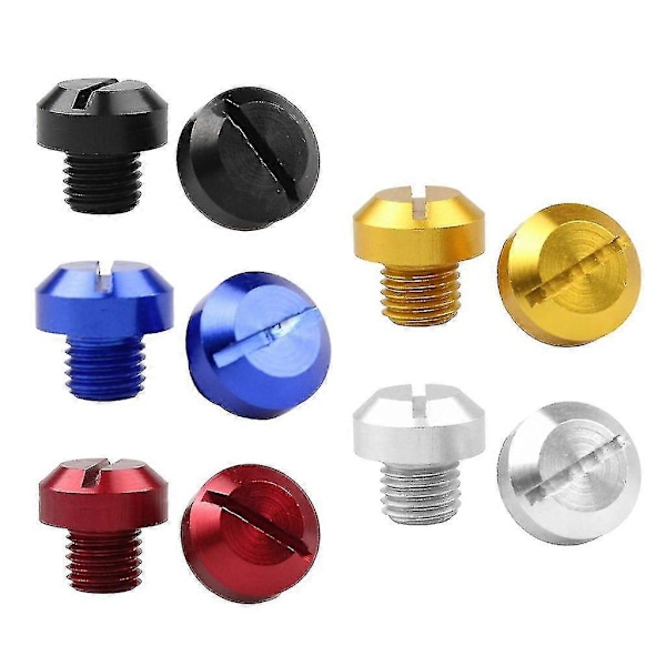 2 stk M8 Motorsykkel Bakspeil Hull Plugger Skruer Aluminium Tilbehør Black Orthodontics