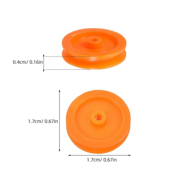 Plast Trissa Hjul DIY Modell Leksak Växel Barn Utbildning Mini Rund 100st[D]