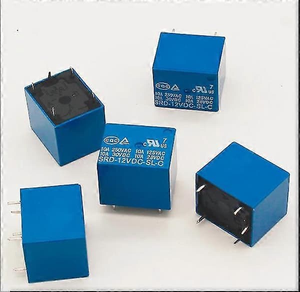 12V DC Strömrelä Srd-12Vdc-Sl-C T73-12V 5Pin PCB Typ I Lager[D]