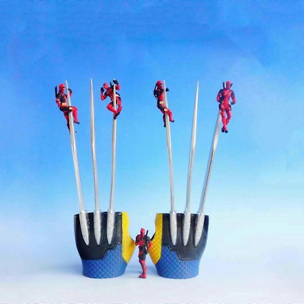 Deadpool 3 Wolverine -kynnet Hanskat 1:1 Käytettävät COSplay-rekvisiitat Kätevät mallit -4034129976744