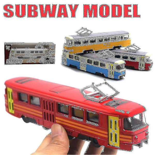 Togsporvogn Die-cast Lekebil Musikk Lysende Barneleke Høytidsgave